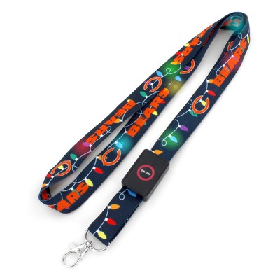 Праздничные огни Chicago Bears на светодиодном шнурке NFL Keychain Брелок для ключей