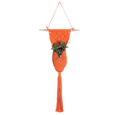 Plant Hanger Nordic Style Wall Decor Tapestry Flower Pot Braided Net Bag Pot