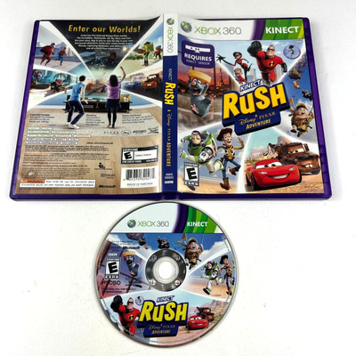 Kinect Rush: A Disney Pixar Adventure Microsoft Xbox 360 Game & Case - No Manual