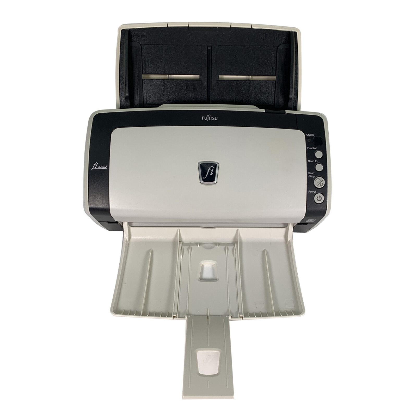 Fujitsu FI-6130Z ADF Duplex Document Color Scanner USB NEW Rollers Trays Adapter