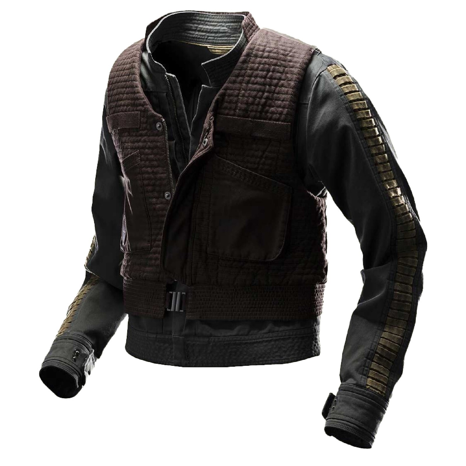 Pre-owned Handmade Rogue One A Star Wars Story Jacket With Vest In Green