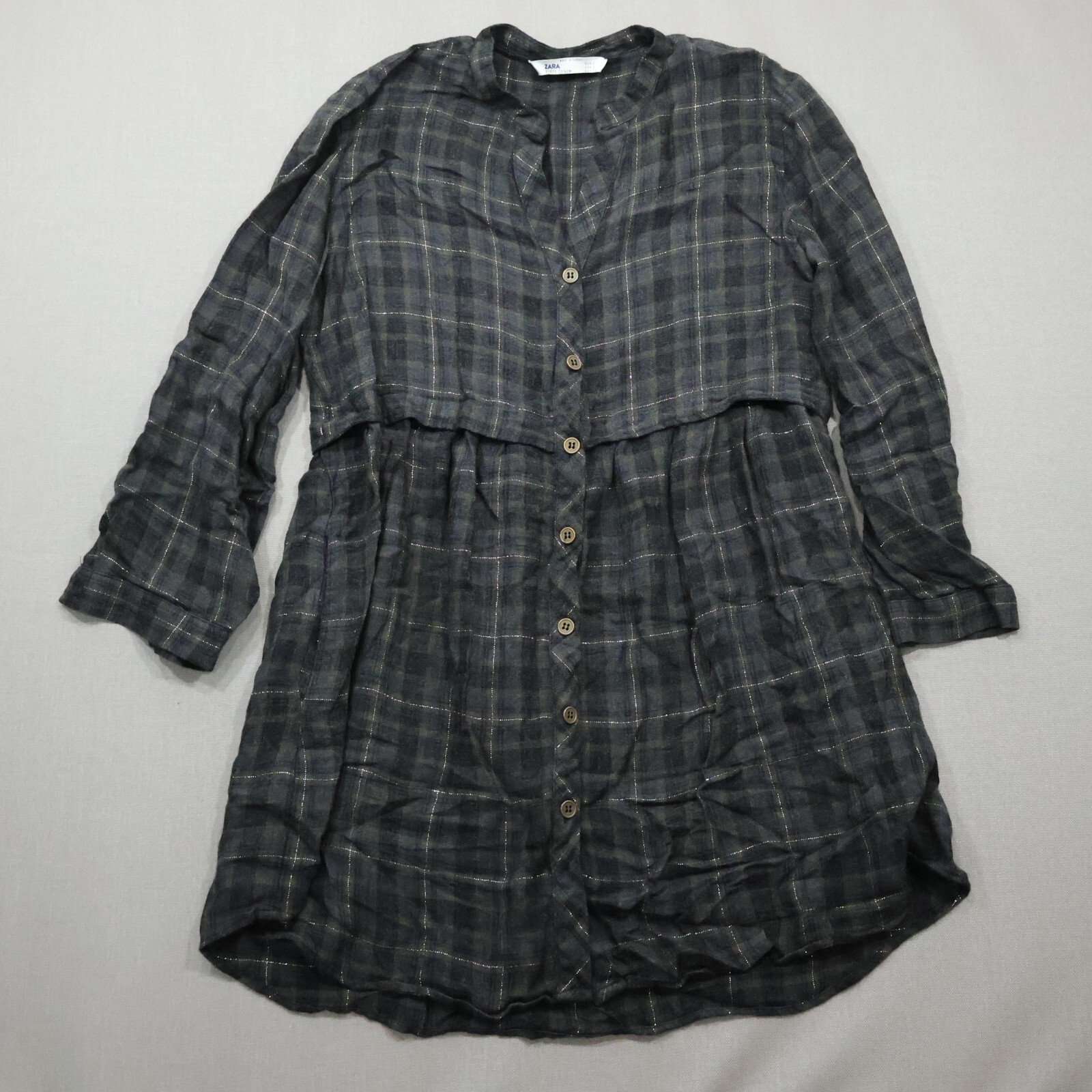 美品　ZARA ダークグレー ケープコート　Mサイズ 美品 ZARA ダークグレー ケープコート Mサイズ ニットケープ