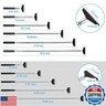 Oversized Back Scratcher Set, 2 Pack Portable Extendable Stainless Steel Telescoping Massage Tool, Gift/Stocking Stuffers for Men Women
