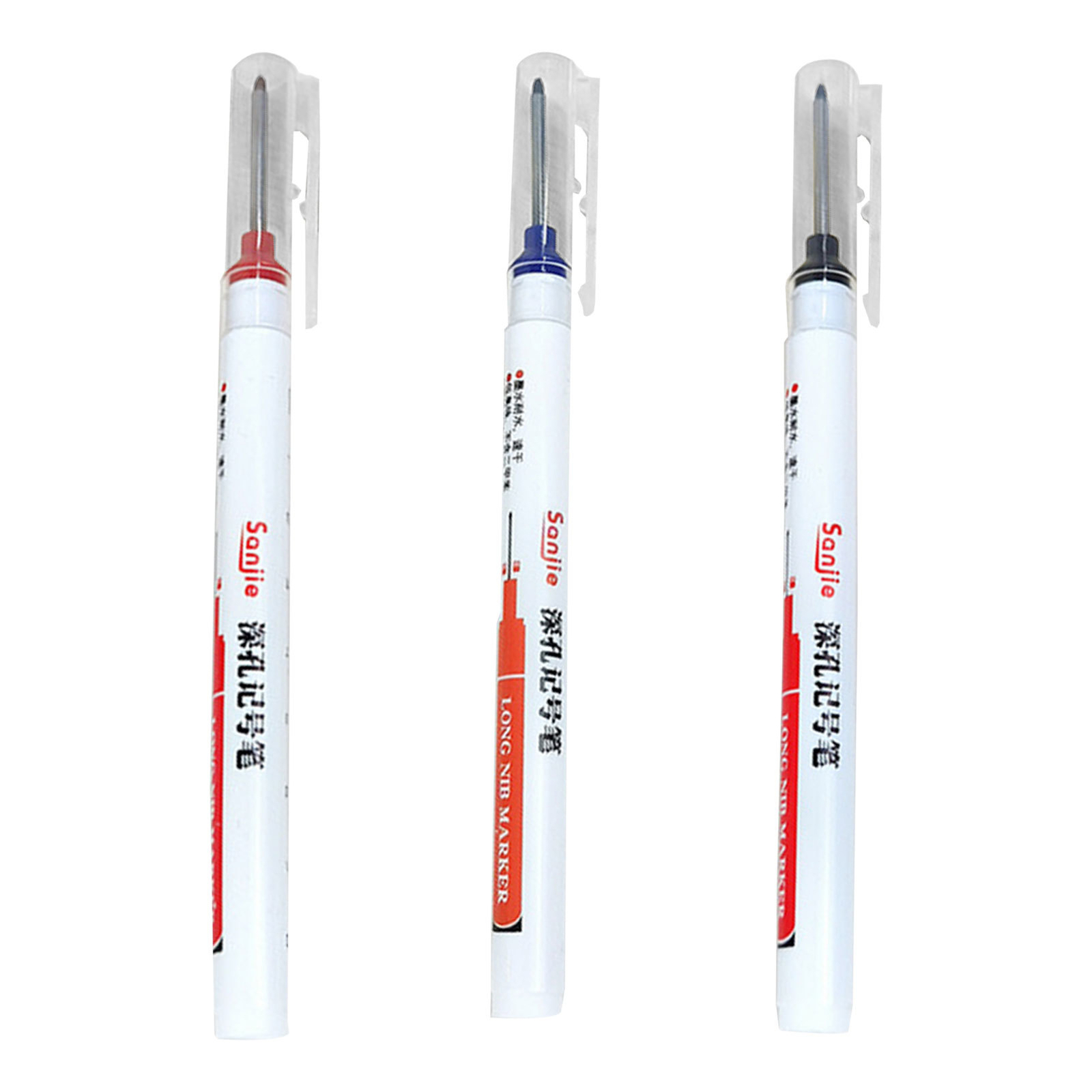 Long-tip marker woodworking marker pen oil-based quick-drying non-fading