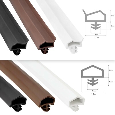 Gummidichtung Türdichtung Zimmertürdichtung Tür & Fenster Weiß Schwarz Braun STD