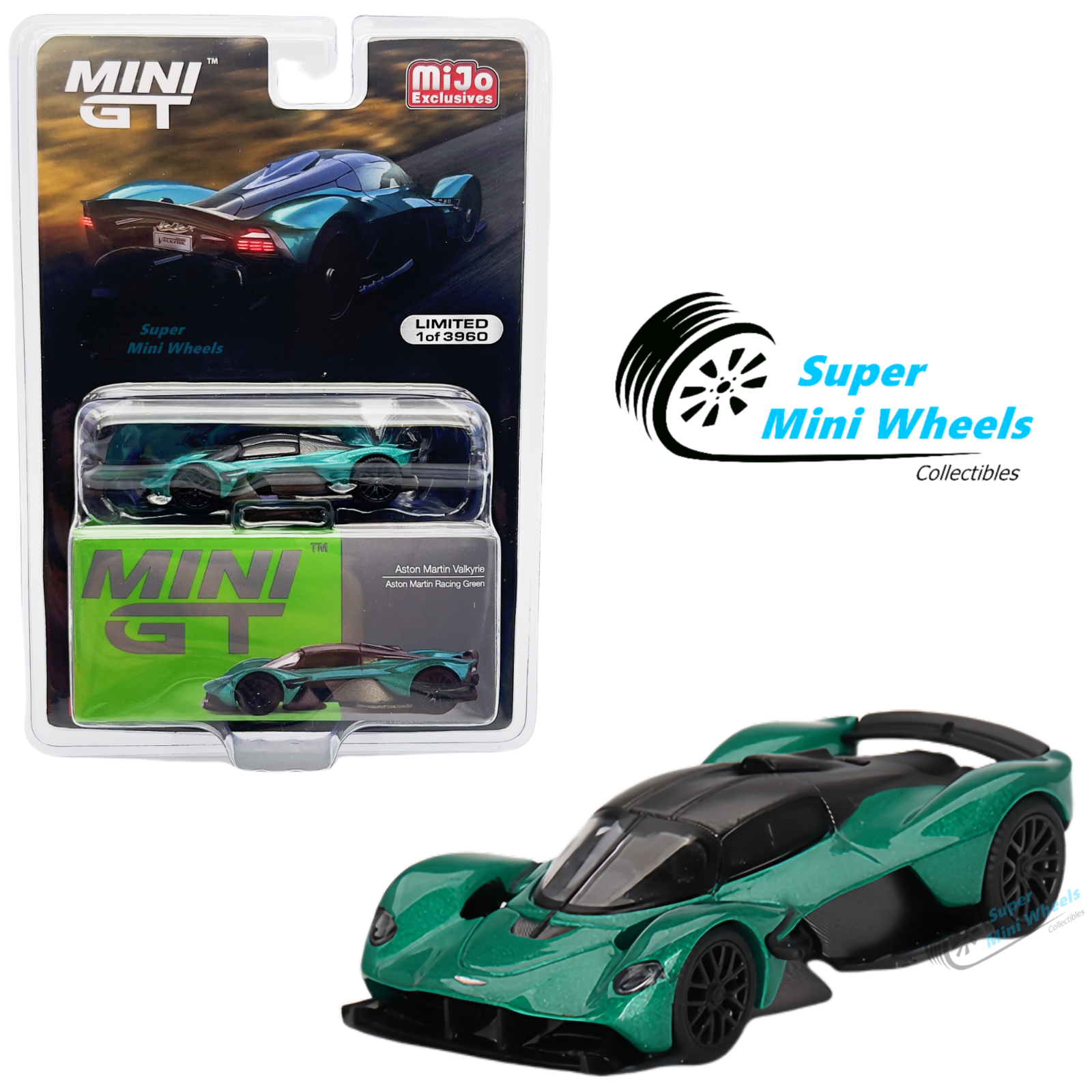 Mini GT 1:64 Aston Martin Valkyrie Aston Martin Racing Green Mini GT 1:64 Aston Martin Valkyrie Aston Martin Racing Green