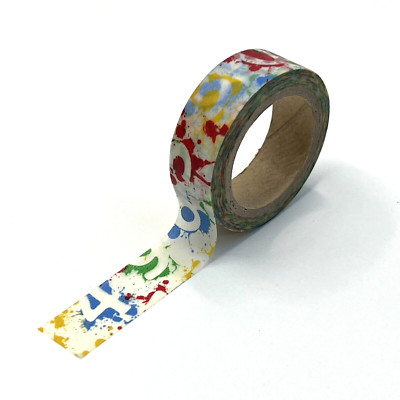 Graffiti Stencil Numbers Washi Tape Collage Junk Journaling Scrapbooking
