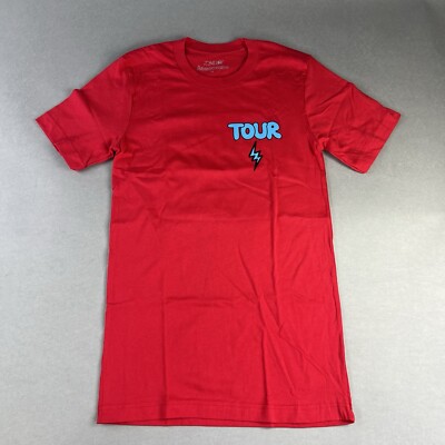 J Balvin Tour Shirt XS, S, L & XL Men Red Spellout Friends With You Tee New A68