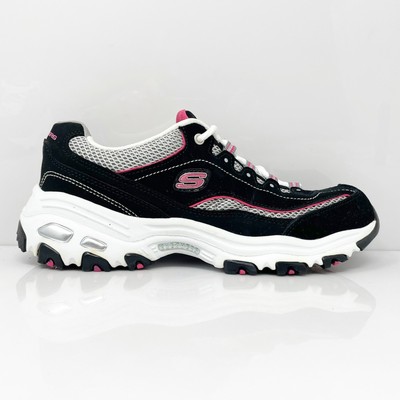 

Skechers Womens D Lites Life Saver 11860 Черная повседневная обувь Кроссовки Размер 8, Черный, D Lites Life Saver