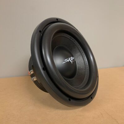 USED SKAR AUDIO VD-10 D4 10'' 800 WATT MAX DUAL 4 OHM SHALLOW MOUNT CAR SUBWOOFER