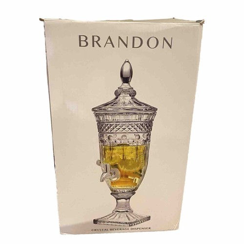 Brandon ジュースディスペンサー GODINGER Godinger Brandon 60 Oz Crystal Beverage Dispenser - Macy's