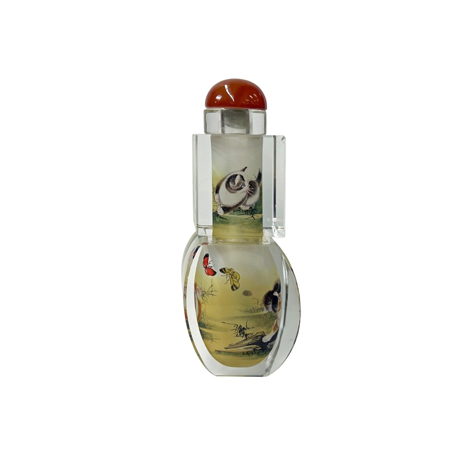Chinese Inside Oriental Scenery Animals Cats Graphic Glass Art Bottle ws4153S Chinese Inside Oriental Scenery Animals Cats Graphic Glass Art Bottle ws4153S