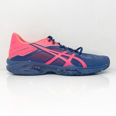 

Женские кроссовки Asics Gel Solution Speed 3 E650N, синие кроссовки, размер 7,5, Синий, Gel Solution Speed 3