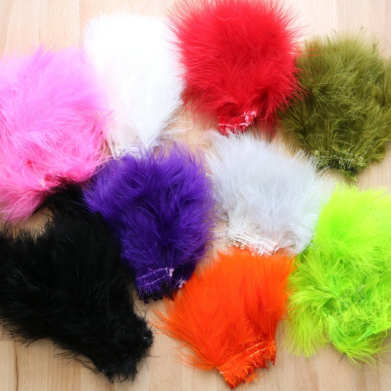 Marabou Federn Strung Traun River  Viele Farben Top!