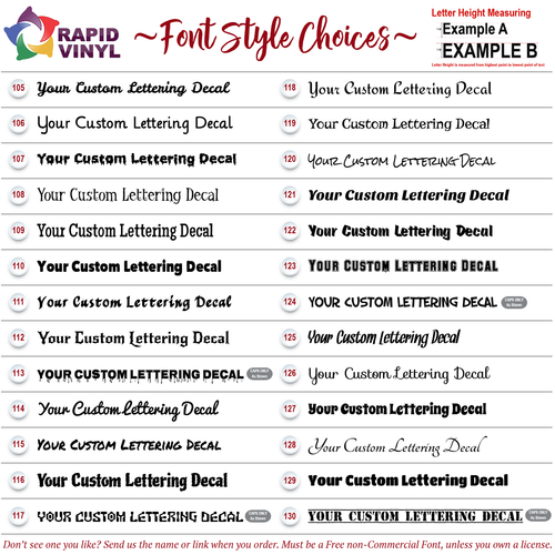 Custom Vinyl Text Lettering Decal Windshield Banner Truck Car Glass Window Body