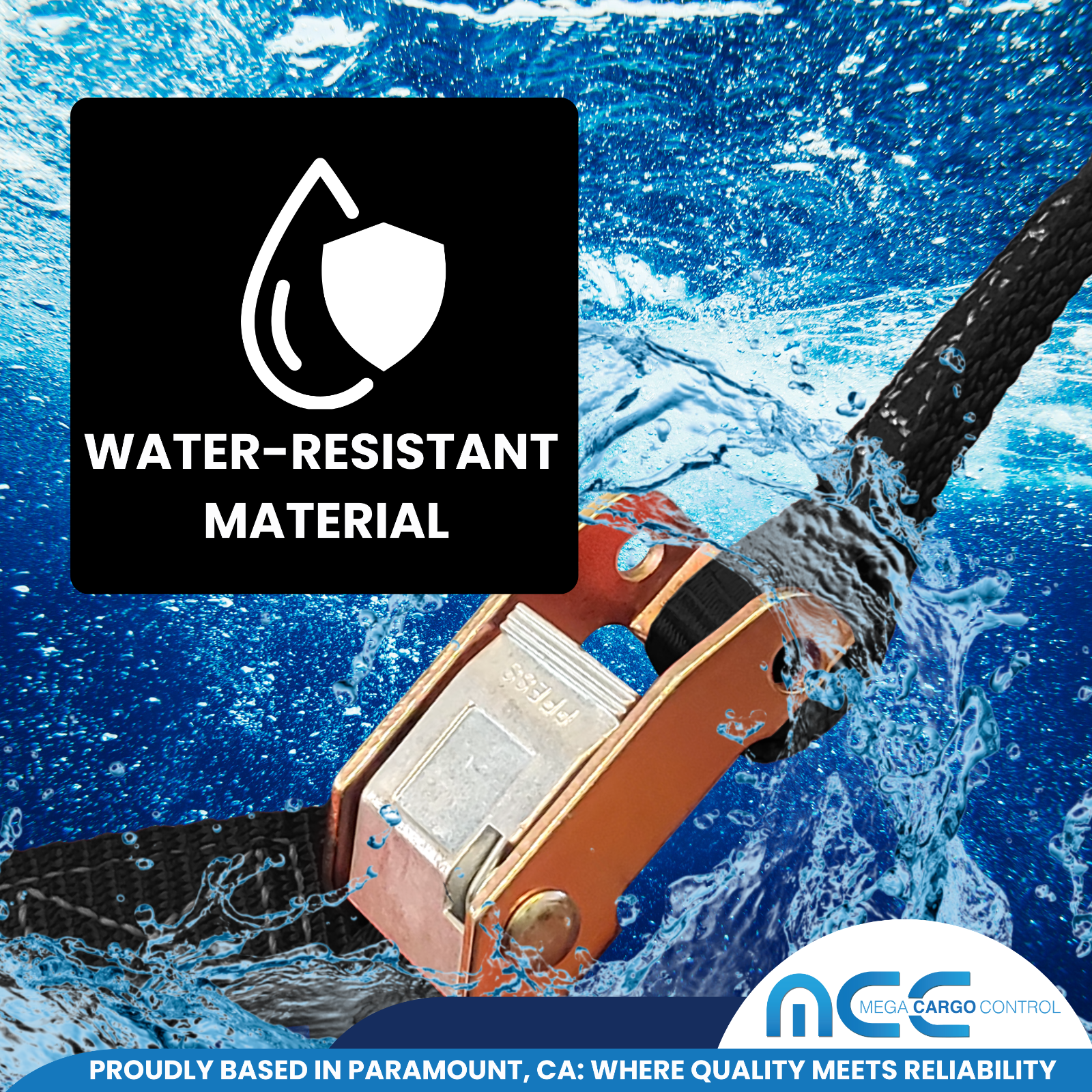 2 Pack 1" x 6' Cam Buckle Tie Down Strap w/ S Hook For Boat Motorcycle Bike