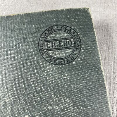 Select Orations and Letters of Cicero  by Johnston 1910 Hardcover Book