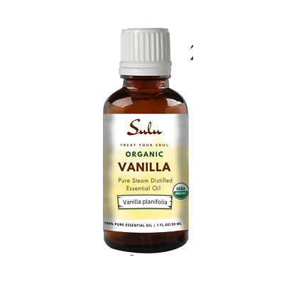100% PURE AND ALL NATURAL ORGANIC  VANILLA ESSENTIAL OIL
