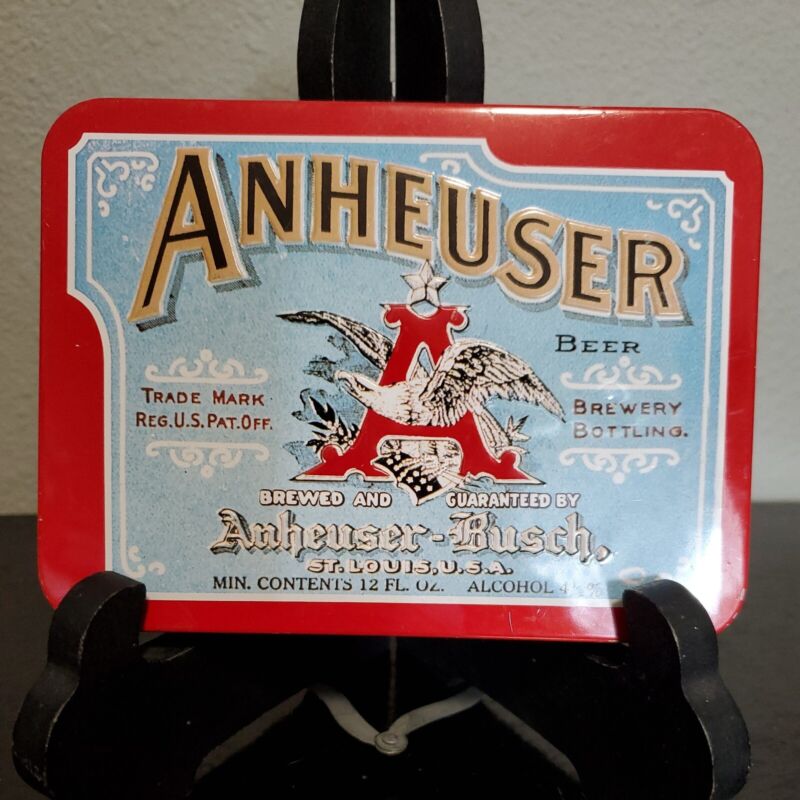 NEW -ANHEUSER-BUSCH BEER VINTAGE PLAYING CARDS IN COLLECTOR’S TIN, (1991)