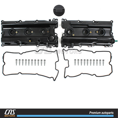Valve Covers & Cap for 05-17 NISSAN Frontier Pathfinder Xterra NV1500 2500 4.0L