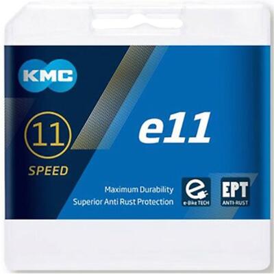 KMC Fahrrad Kette e11 EPT E-Bike 136 Glieder Kettenschaltung Pedelec Bike Silber
