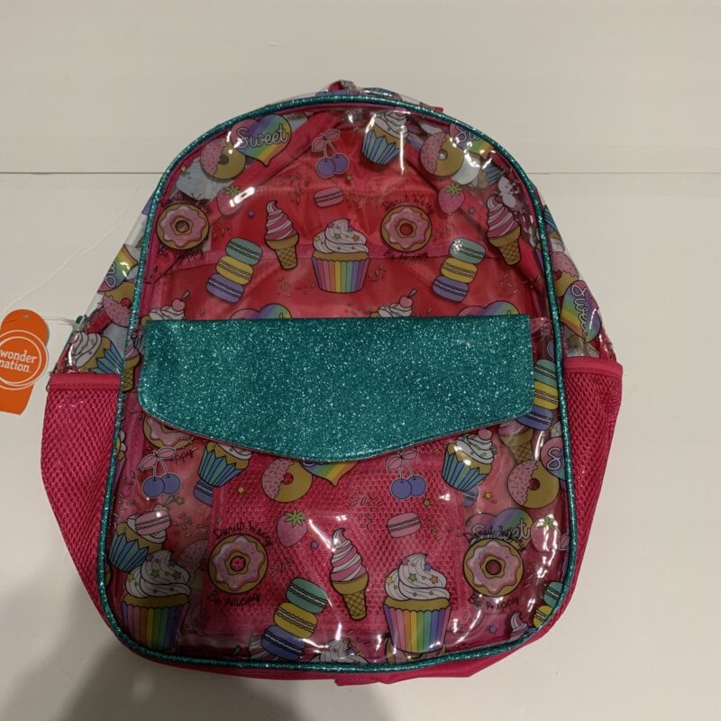 Wonder Nation ~ Durable ~ Clear Thinking ~ So Sweet ~ Backpack donuts