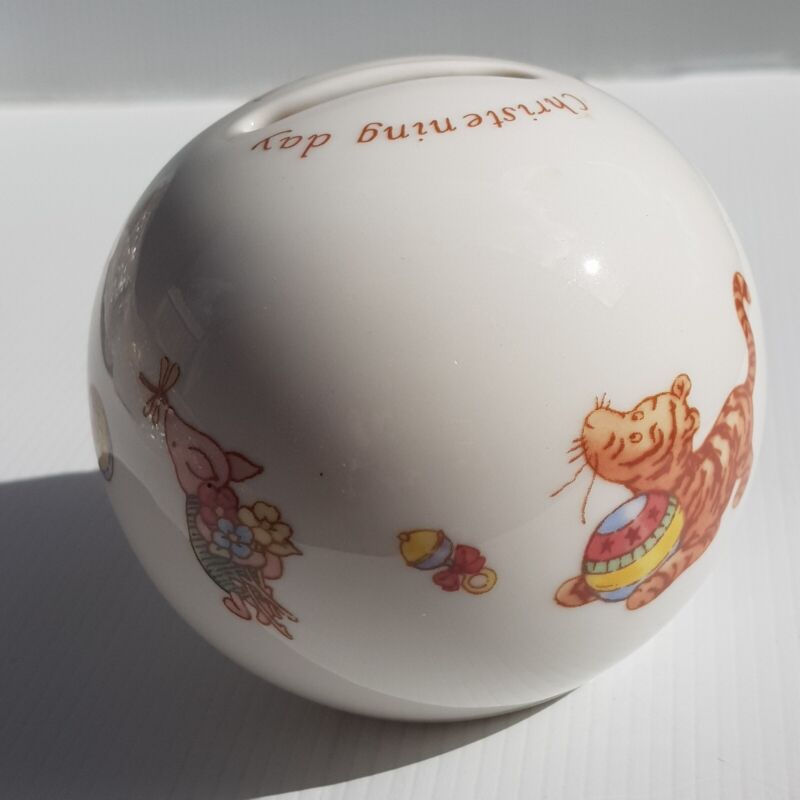 Winnie The Pooh By Royal Doulton & Disney Money Box  Round with label