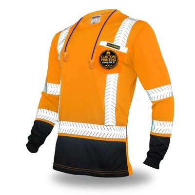 KwikSafety MECHANIC Hi Vis Reflective Long Sleeve ANSI Class 3 Safety Shirt