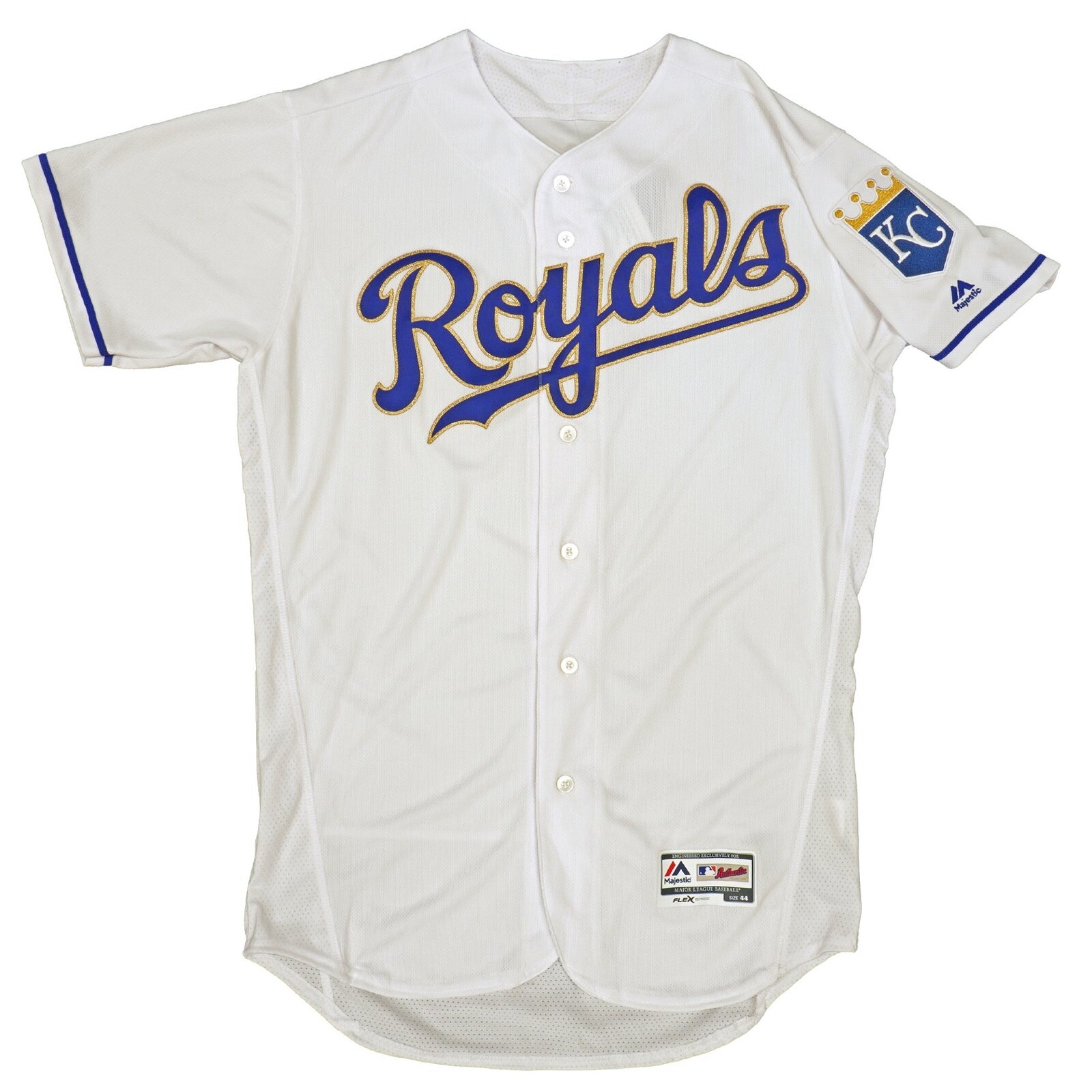 Maillot Kansas City Royals Bleu Authentique Taille M (40) - Majestic MLB - Occasion