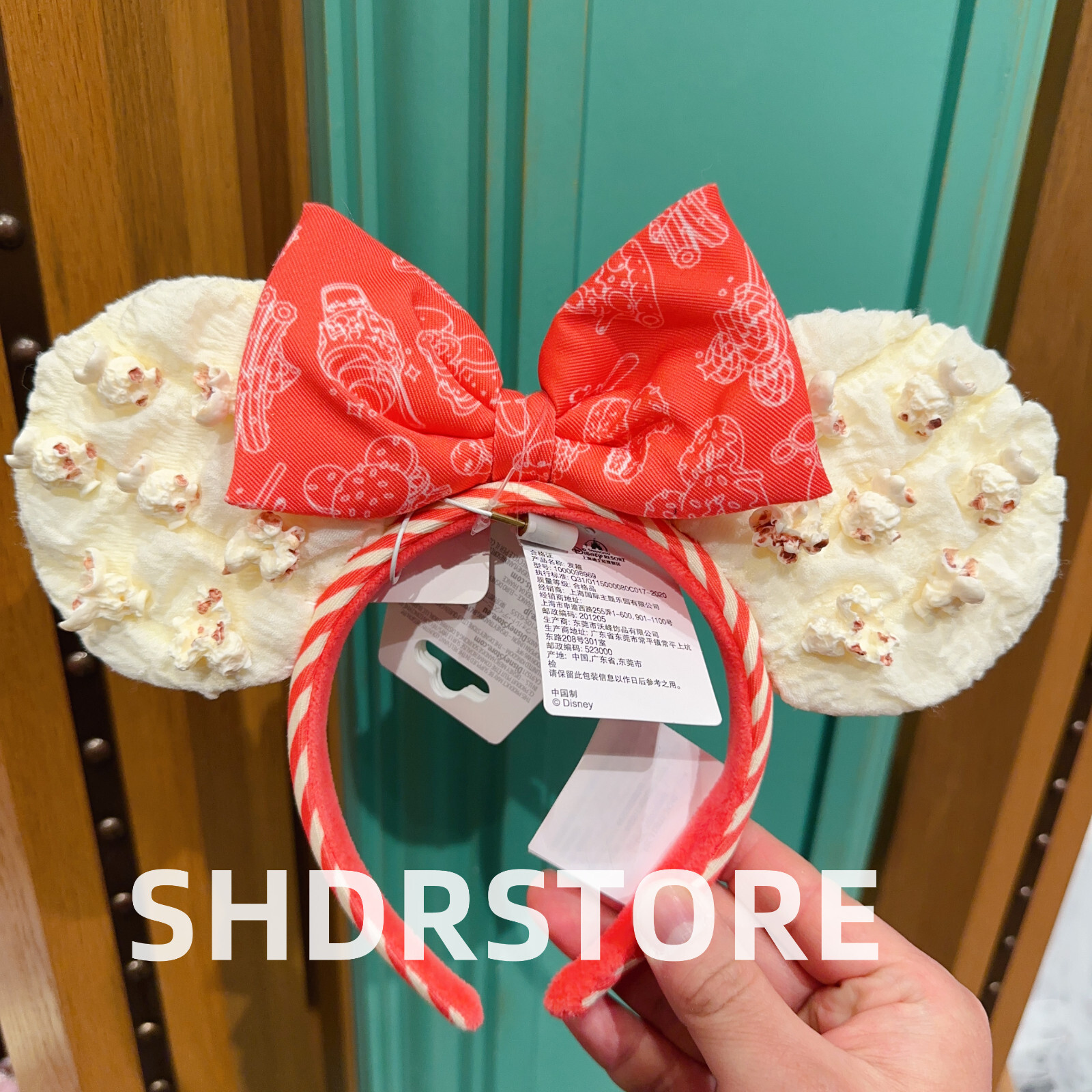 Disney authentic 2025 popcorn minnie mouse ear headband