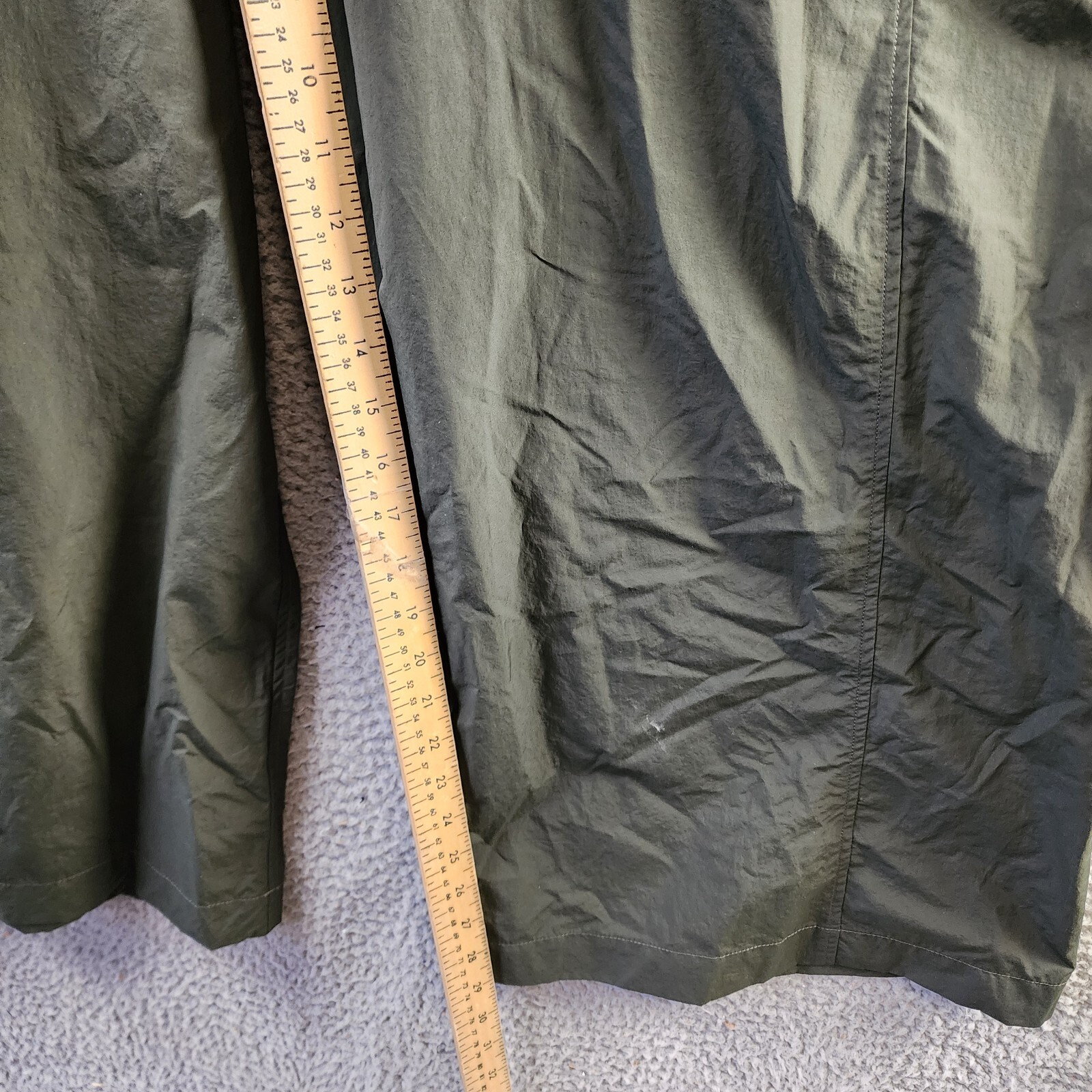 Nicholas Daley Oversized Fit Wide Leg Pants Men's 32 Olive Elastic