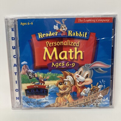Reader Rabbit Personalized Math Ages 6-9 Award Winning The Learning Company