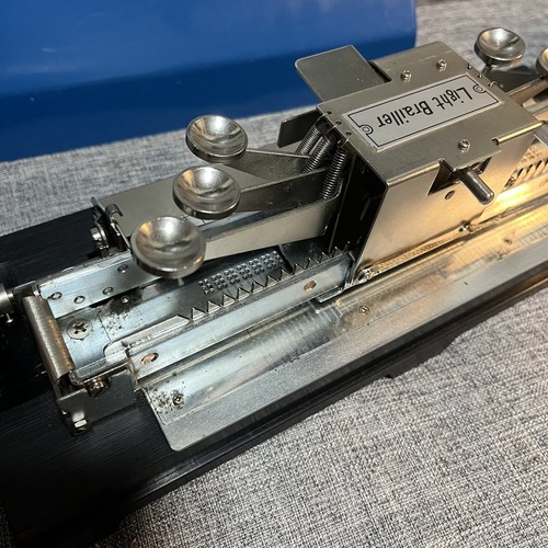 Light Brailler Old Typewriter for create braille japanese antique Tested w/Case