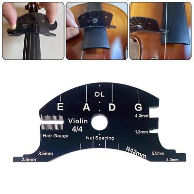 Nut Fingerboard Shaping Music Tool String Spacing Bridge Template Violin Bridge