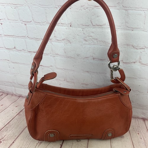 Ladies' Ginger Colored Leather BCBGMAXAZRIA Purse Or Handbag