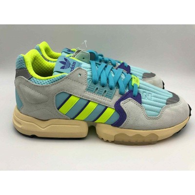 Adidas Originals ZX Torsion Clear Aqua/Solar/Yellow Men's EF4343 Size 10 NWT 