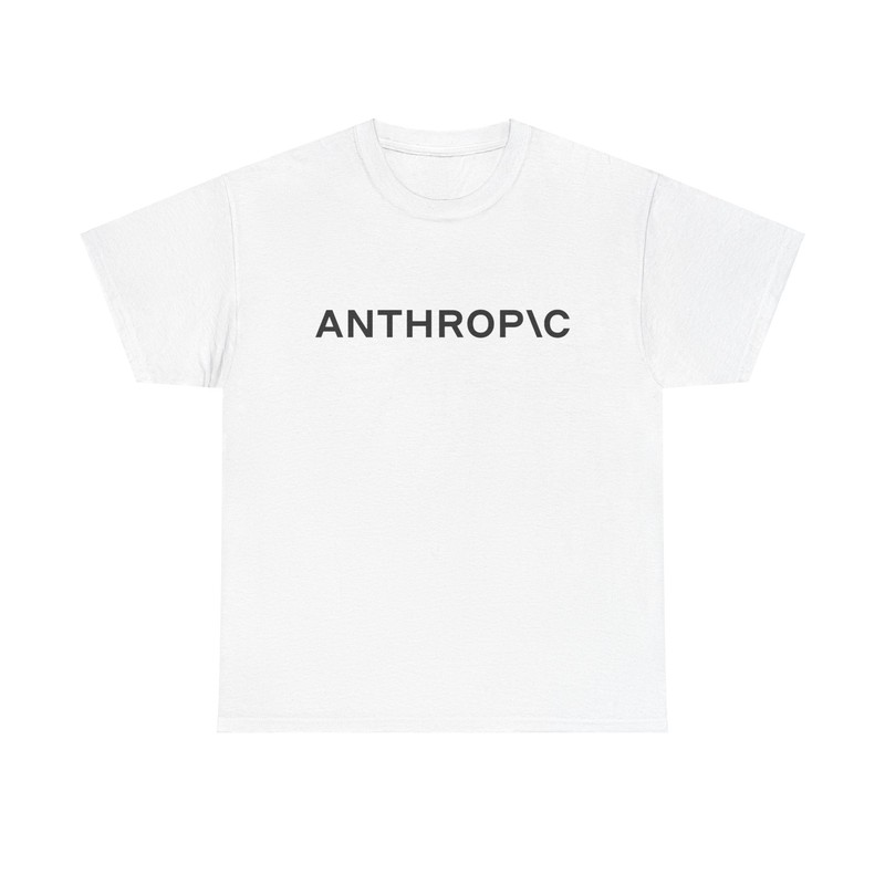 Anthropic AI T-Shirt - cool minimal artificial intelligence tech graphic