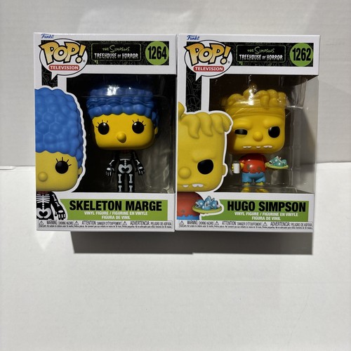 Funko Pop Hugo Simpson 1262 & Skeleton Marge The Simpsons