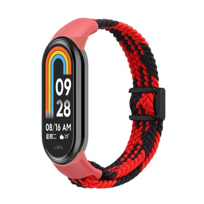 Magnetic Strap For Xiaomi Mi Band 8/ 9 NFC Braided Nylon Loop Wirstband Bracelet