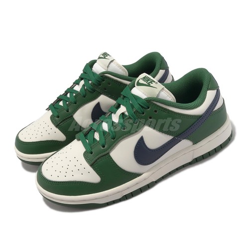 Женская повседневная обувь Nike Wmns Dunk Low Retro Gorge Green Midnight Navy DD1503-300