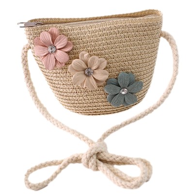 Straw Tote Bag Girls Summer Beach Shoulder Bags Boho Woven Tote Handbag Outdoor