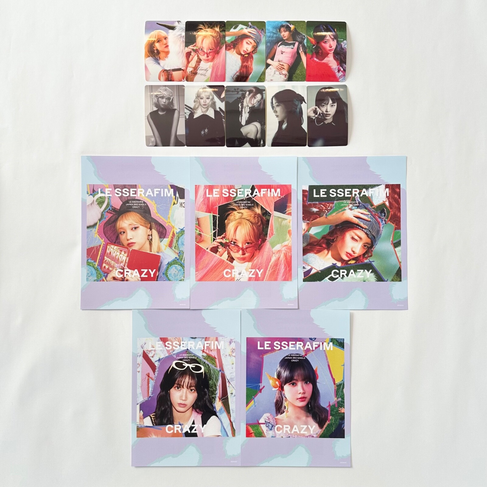 LE SSERAFIM CRAZY タワレコ HMVステッカー10種コンプ LE SSERAFIM CRAZY タワレコ HMVステッカー10種コンプ