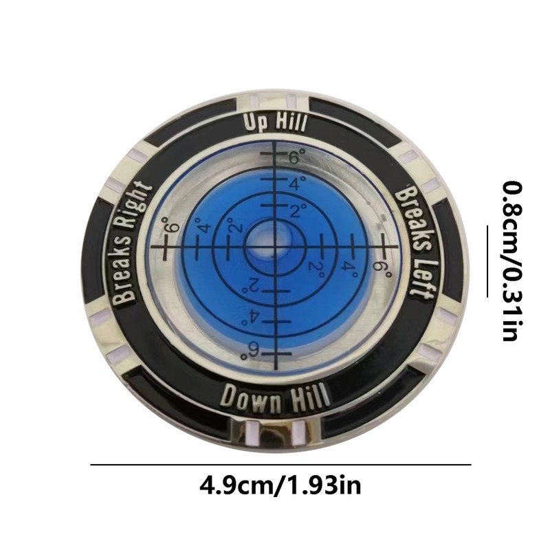 Golf Green Reader Compact Round Golf Putting Alignment Aid Golf Ball Marker