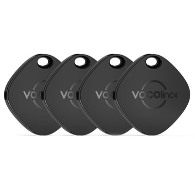Luggage Tracker Tags 4 Pack, Bluetooth Item Tracker Works with Apple Find My ...