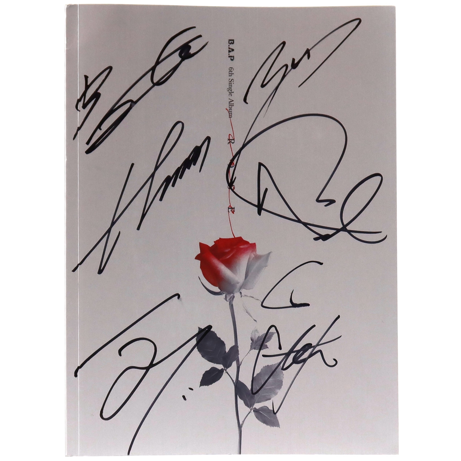 B.A.P B.A.P 6thシングル - Rose  サイン　未開封 B.A.P 6th Single Album Rose Autographed Signed CD Good Promo