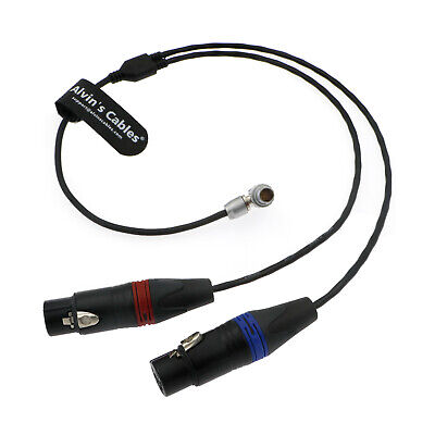 Audio Cable for ARRI Mini LF Camera 6 Pin Male to Dual XLR 3 Pin Female Cable