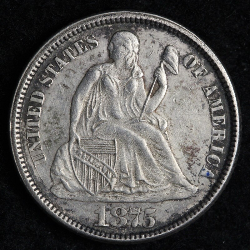 1875 Seated Liberty Silver Dime UNC *UNCIRCULATED* MS E191 QWBM | eBay