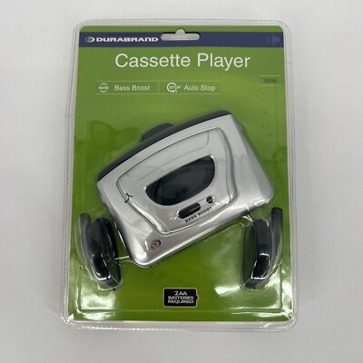Durabrand Portable Stereo Cassette Player With Headphones Model 820M New Sealed