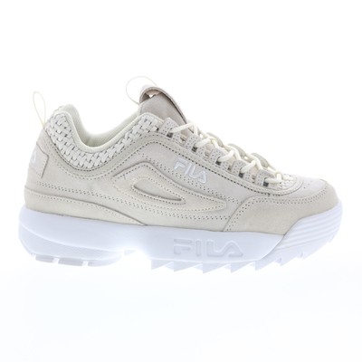 Женские бежевые кроссовки Fila Disruptor II Woven 5XM01548-101 Lifestyle