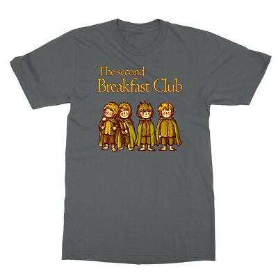 The Second Breakfast Club Adventure FIve Hobbits Lord of the Rings Men's T-shirt